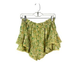 Aerie Yellow Floral Skort - Women's Size Medium - Fairycore Garden